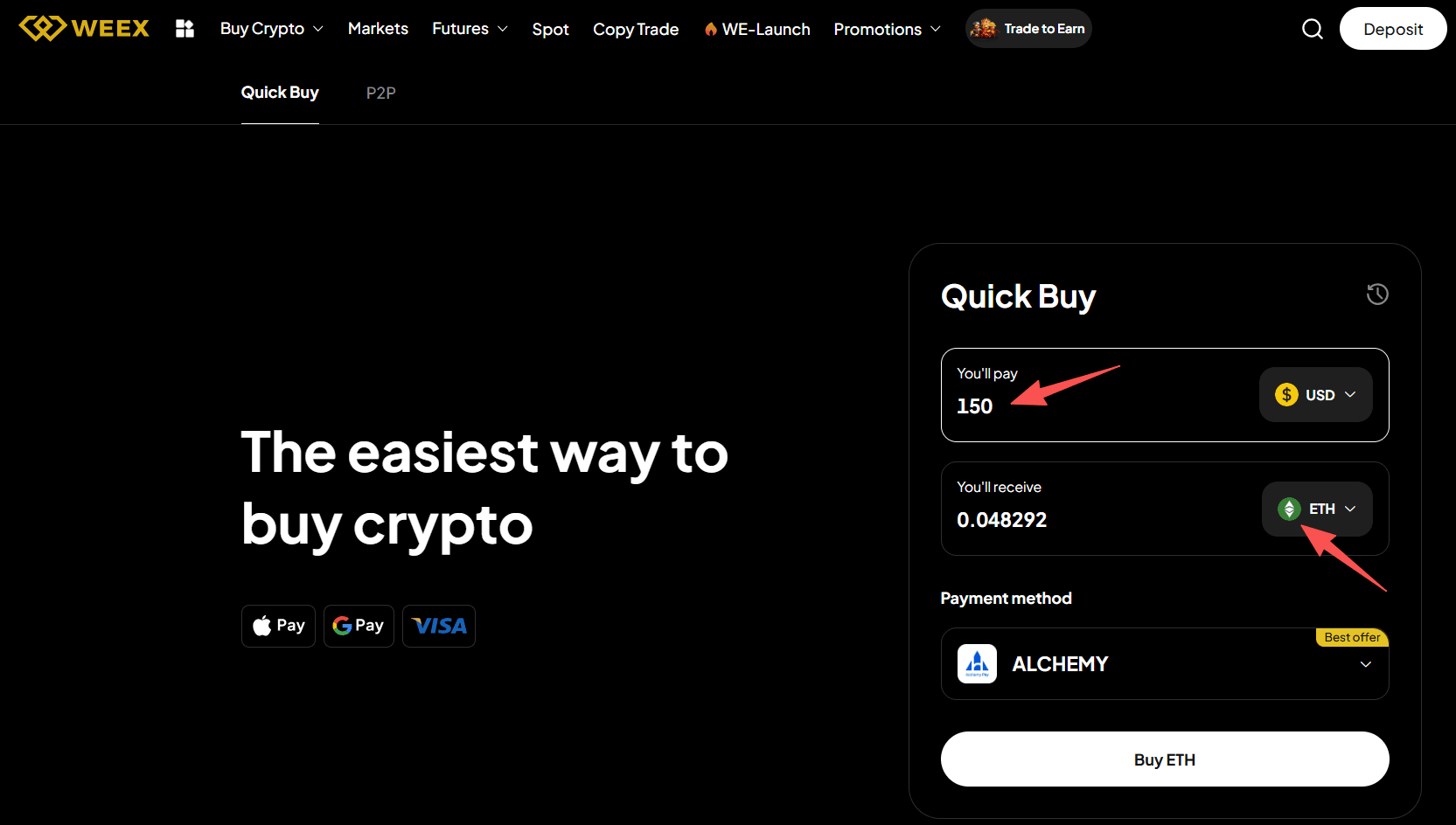 What is WEEX OTC and How to Buy ETH with USD on WEEX OTC?