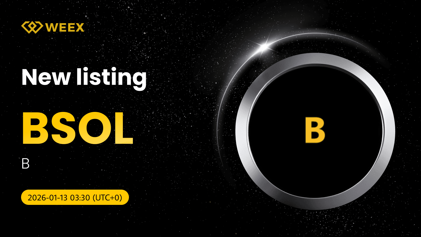 تداول فوري لزوج BSOL USDT: إدراج عملة B (BSOL) على منصة WEEX