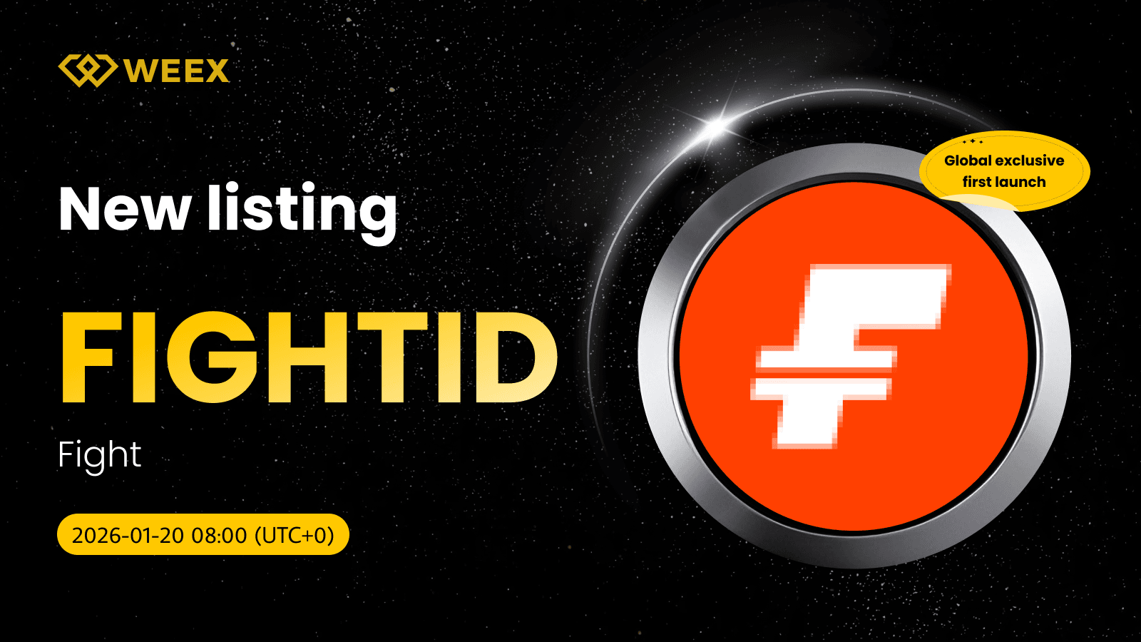 زوج عملات FIGHTID USDT متوفر الآن على منصة WEEX: عملة القتال (FIGHTID) مدرجة