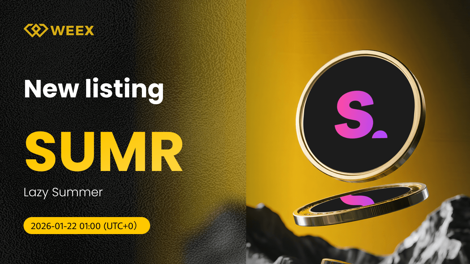 إدراج SUMR USDT الأول: عملة Lazy Summer متاحة الآن على WEEX Spot
