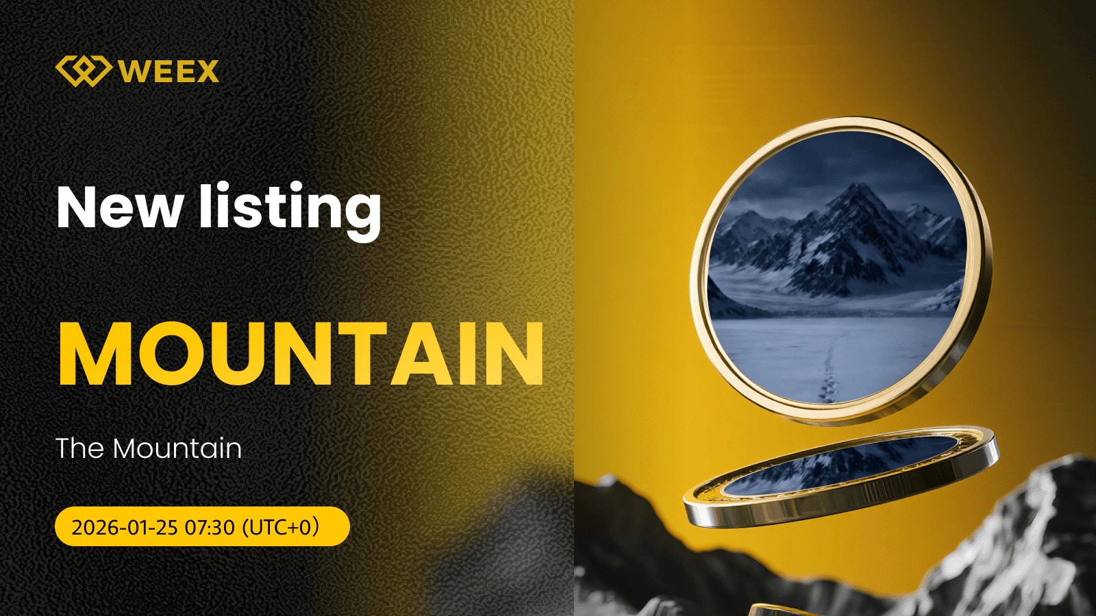 La moneda Mountain se lista en WEEX con el par de spot MOUNTAIN USDT