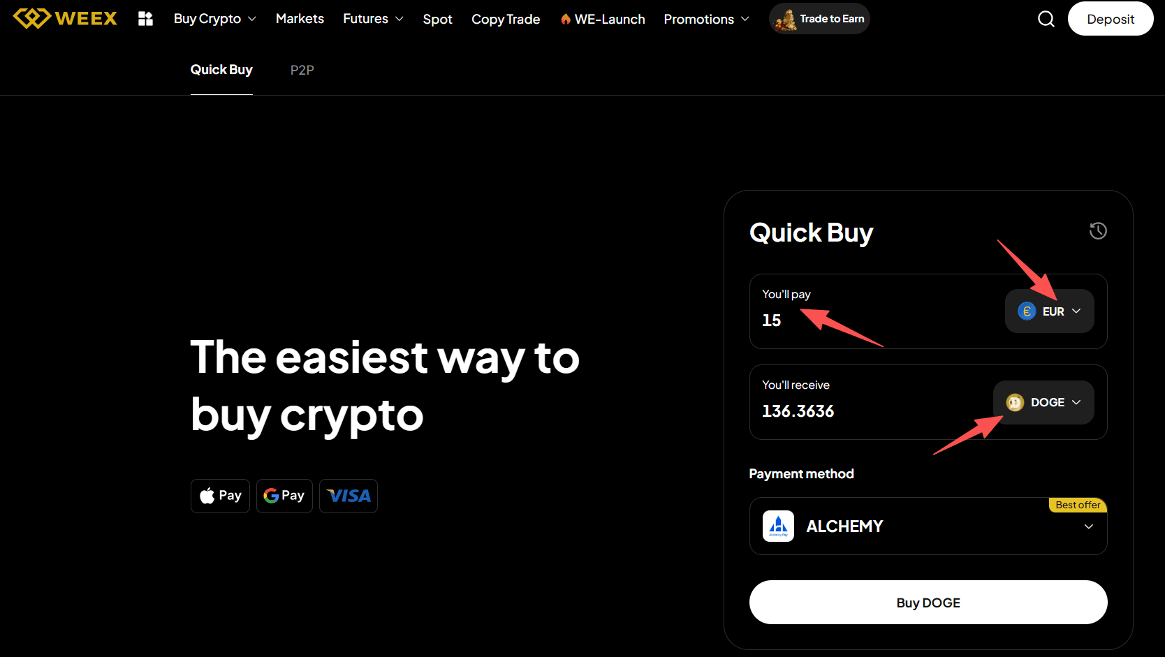 ما هو WEEX OTC وكيف تشتري عملة دوجكوين باليورو على WEEX OTC؟