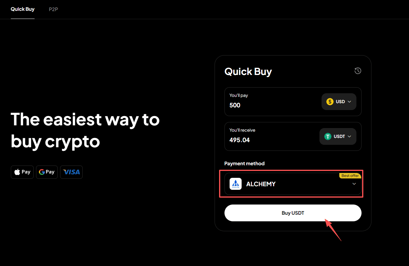 How to Buy crypto with Google Pay on WEEX OTC-Web Version-Step3