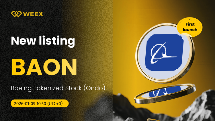 BAON USDT Live: Boeing Tokenized Stock (Ondo) cotiza en WEEX Spot
