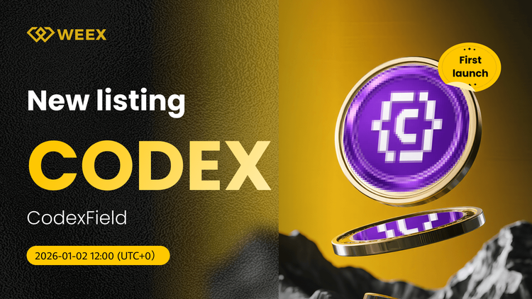 CODEX USDT Ahora en WEEX Spot: Coincidencia de CodexField (CODEX)