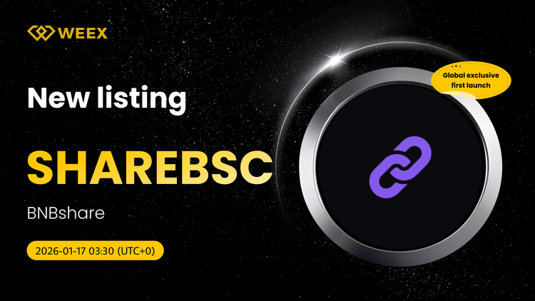 Primer Lanzamiento Exclusivo Global: Moneda BNBshare (SHAREBSC) en WEEX con Par de Trading al contado SHAREBSC USDT