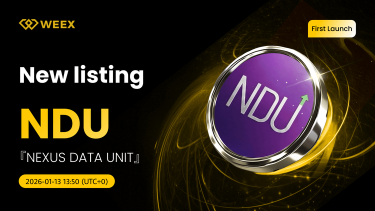 NDU USDT Live: Listas de Monedas de la Unidad de Datos de Nexo (NDU) en WEEX Spot
