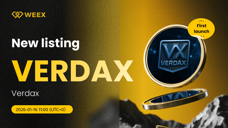 PAR DE VERDAX USDT Nuevo listado en WEEX Spot